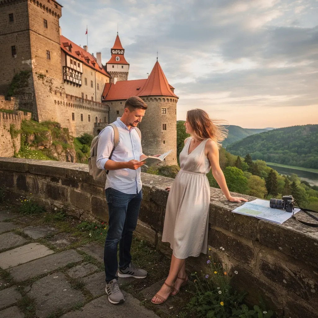 Obálka vzpomínkové knihy o dobrodružstvích na cestách po Evropě.