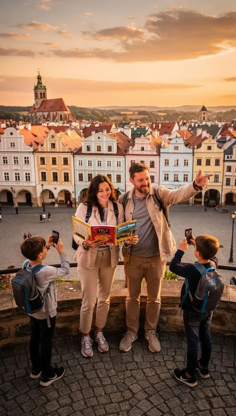Náhled na mapu s vyznačenými turistickými stezkami v Českém ráji.