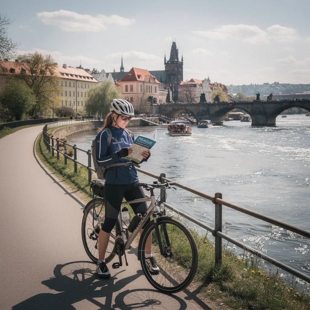 Mapa České republiky s vyznačenými turistickými atrakcemi.